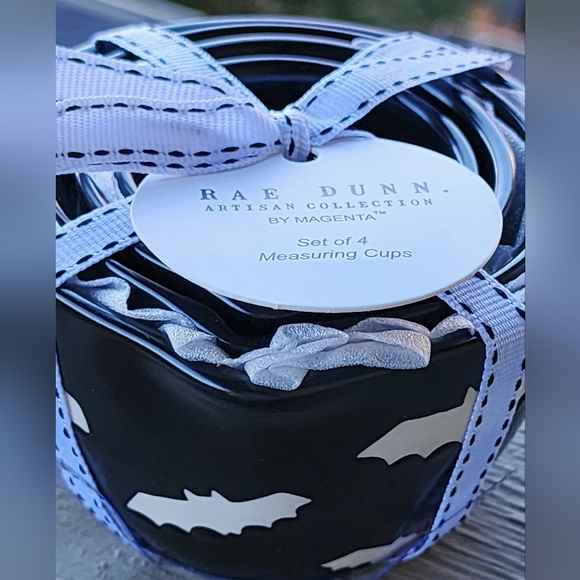 NWT Rae Dunn Bat Measuring Cups Halloween Kitchen Decor - Picture 5 of 5
